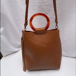 Vegan Leather Brown Crossbody Bag